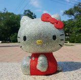 DIY 24cm Sit Sideways Hello Kitty (with glue tools) - Hibah-Diamond painting art studio