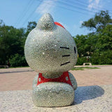 DIY 24cm Sit Sideways Hello Kitty (with glue tools) - Hibah-Diamond painting art studio