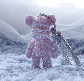 DIY 7cm 12cm Popobe bear Keychain (with glue tools)
