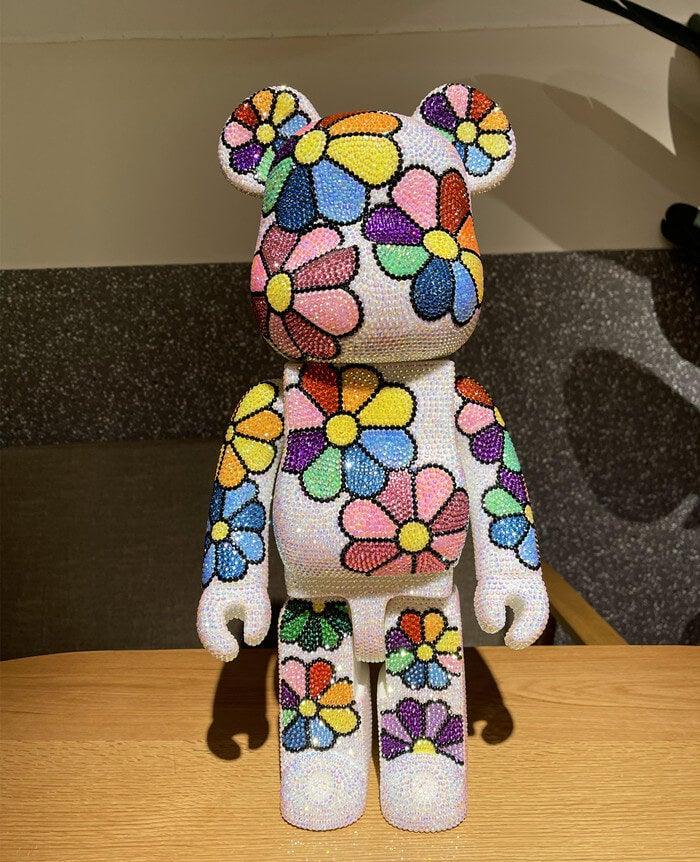 DIY Bearbrick Popobe bear (with glue tools) - Hibah-Diamond painting art studio
