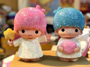 DIY Boy girl angels  (with glue tools) - Hibah-Diamond painting art studio