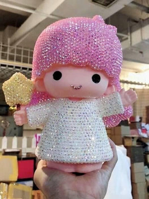 DIY Boy girl angels  (with glue tools) - Hibah-Diamond painting art studio