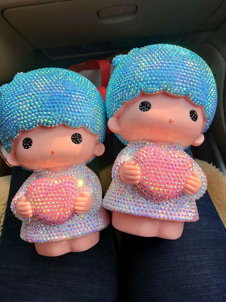 DIY Boy girl angels  (with glue tools) - Hibah-Diamond painting art studio