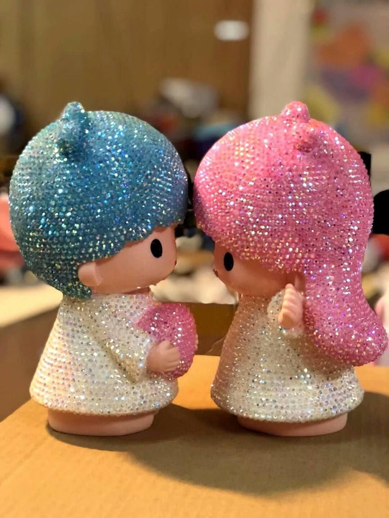 DIY Boy girl angels  (with glue tools) - Hibah-Diamond painting art studio