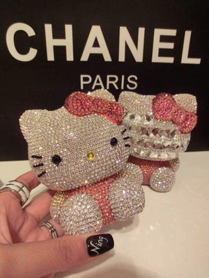 DIY car ornaments Crystal Hello Kitty (with glue tools) - Hibah-Diamond painting art studio