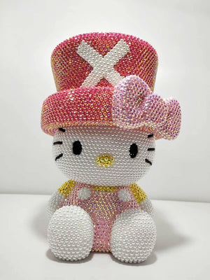 DIY Chopper Hat Hello Kitty  (with glue tools) - Hibah-Diamond painting art studio