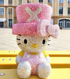 DIY Chopper Hat Hello Kitty  (with glue tools) - Hibah-Diamond painting art studio