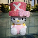 DIY Chopper Hat Hello Kitty  (with glue tools) - Hibah-Diamond painting art studio