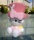 DIY Chopper Hat Hello Kitty  (with glue tools) - Hibah-Diamond painting art studio