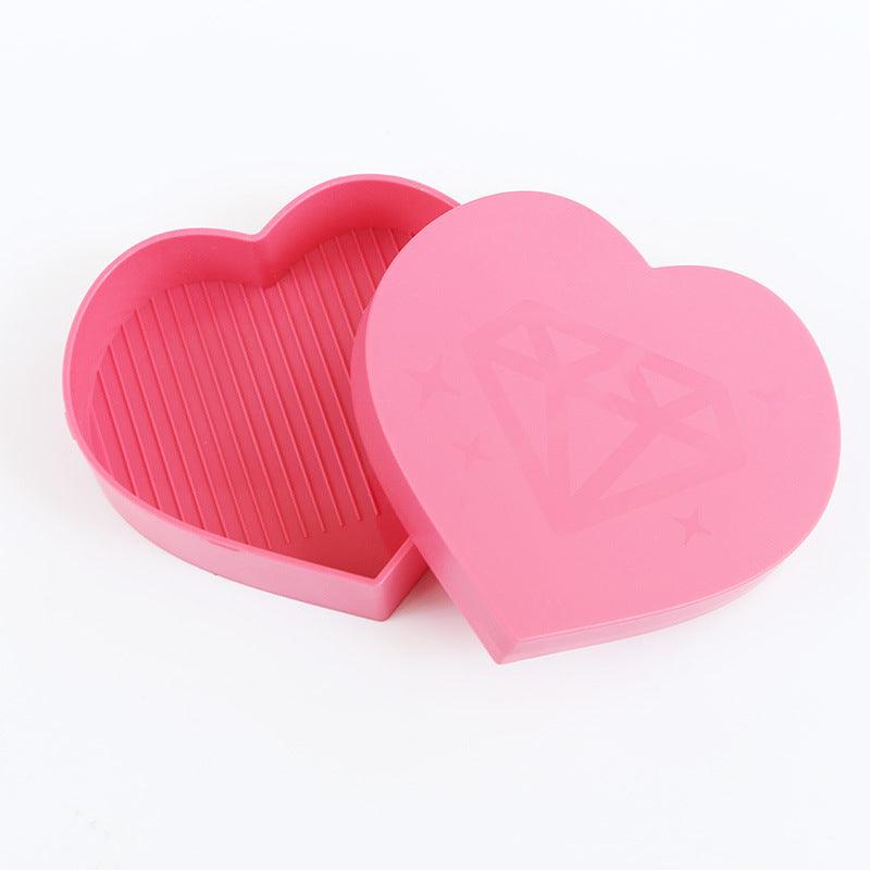 DIY diamond Heart-shaped storage box drilling box