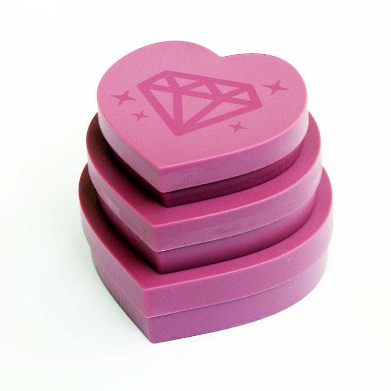 DIY diamond Heart-shaped storage box drilling box