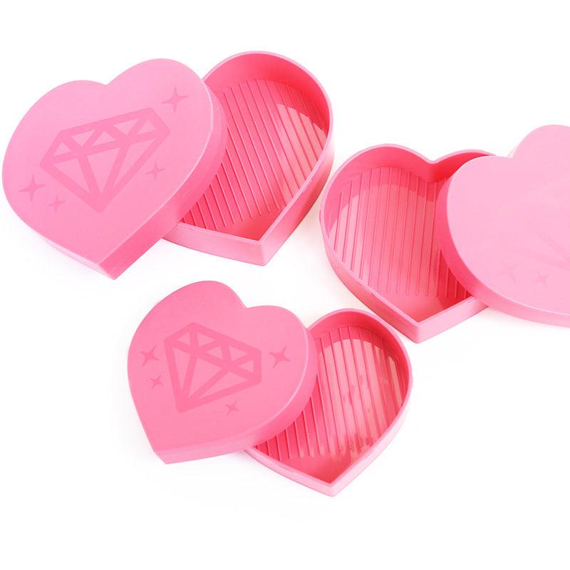 DIY diamond Heart-shaped storage box drilling box
