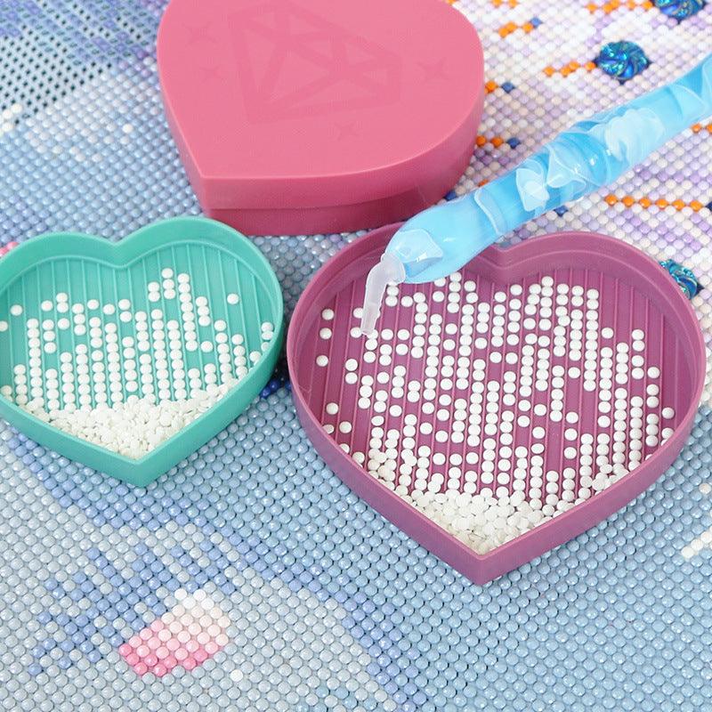 DIY diamond Heart-shaped storage box drilling box Set