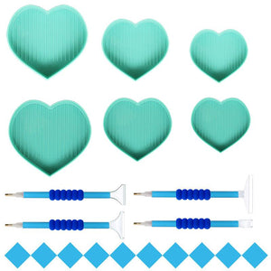 DIY diamond Heart-shaped storage box drilling box Set