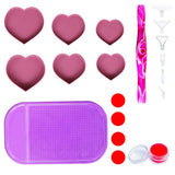 DIY diamond Heart-shaped storage box drilling box Set
