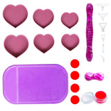 DIY diamond Heart-shaped storage box drilling box Set