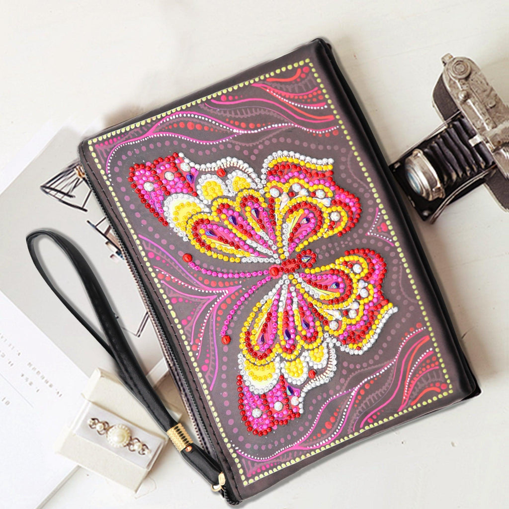 DIY Diamond Painting Bag | Butterfly - Hibah-Diamond painting art studio