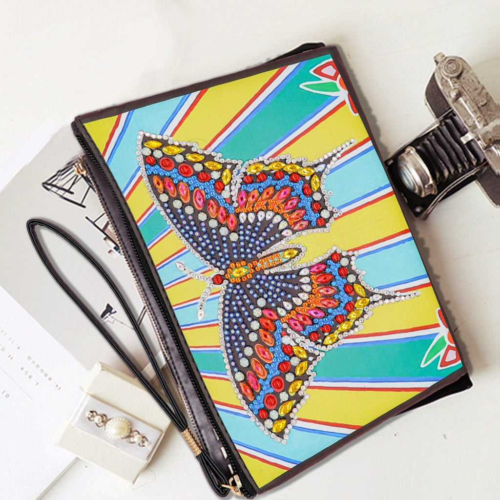 DIY Diamond Painting Bag | Butterfly - Hibah-Diamond painting art studio