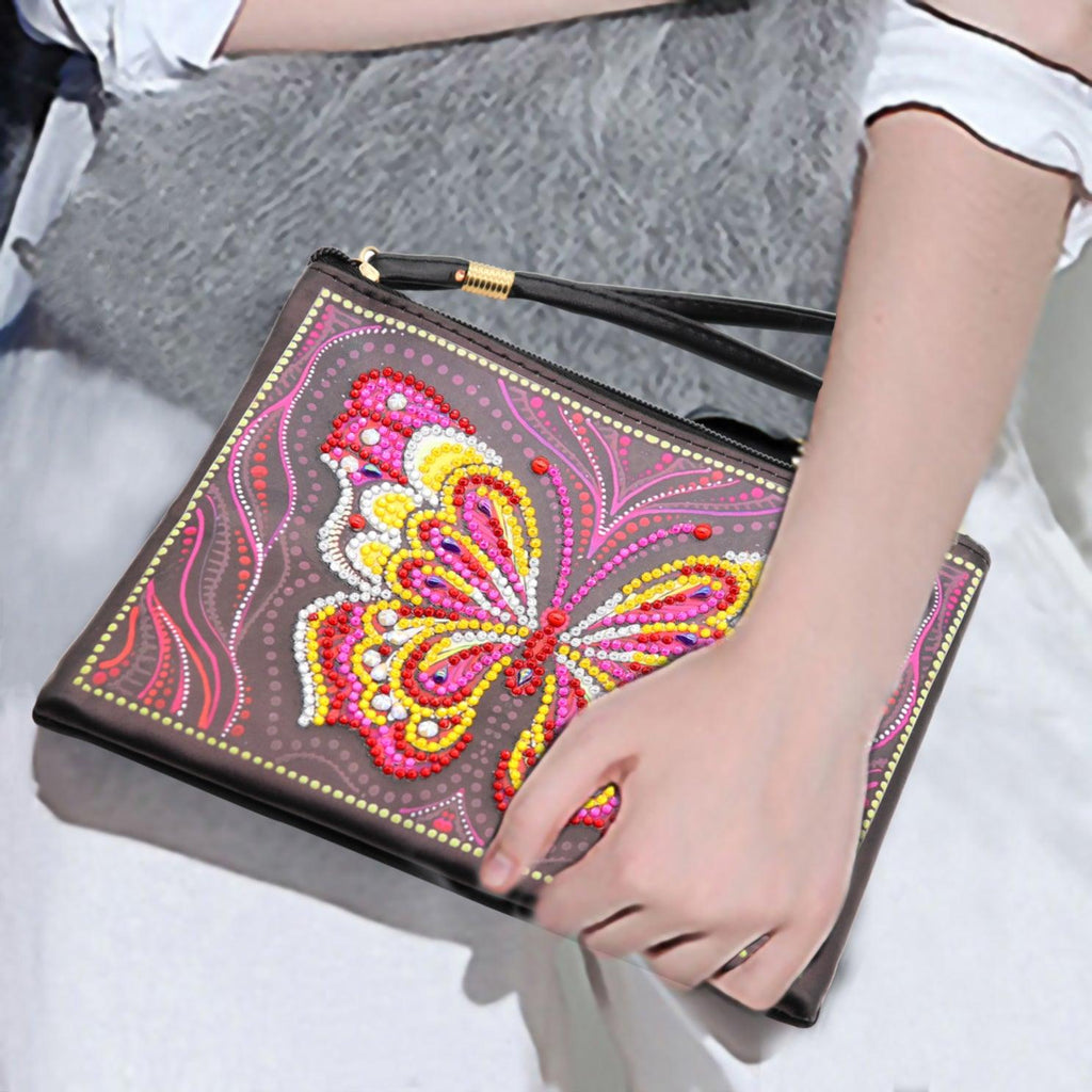 DIY Diamond Painting Bag | Butterfly - Hibah-Diamond painting art studio