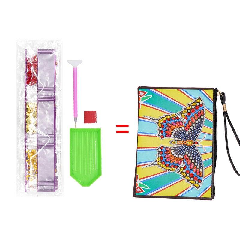 DIY Diamond Painting Bag | Butterfly - Hibah-Diamond painting art studio