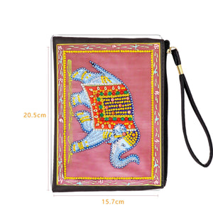 DIY Diamond Painting Bag | Elephant - Hibah-Diamond painting art studio