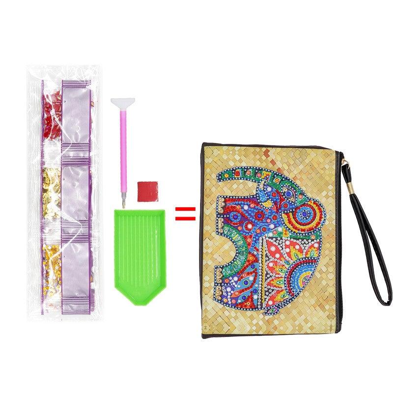 DIY Diamond Painting Bag | Elephant - Hibah-Diamond painting art studio