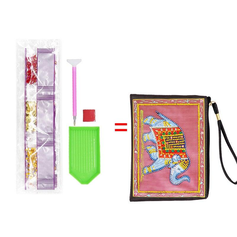 DIY Diamond Painting Bag | Elephant - Hibah-Diamond painting art studio