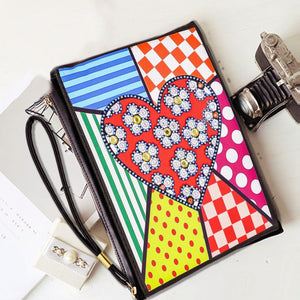 DIY Diamond Painting Bag | Heart - Hibah-Diamond painting art studio