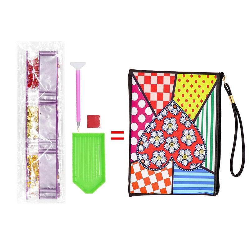 DIY Diamond Painting Bag | Heart - Hibah-Diamond painting art studio