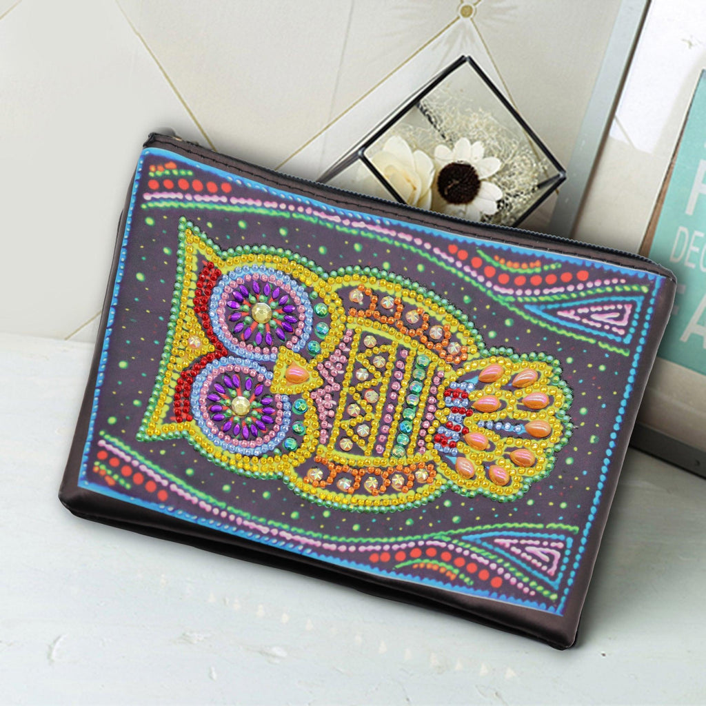 DIY Diamond Painting Bag | Owl - Hibah-Diamond painting art studio