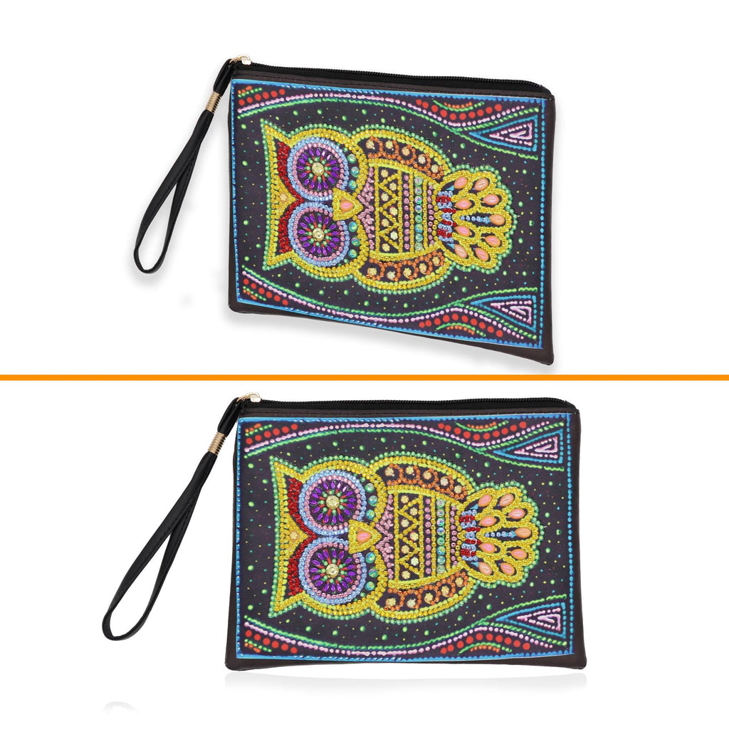 DIY Diamond Painting Bag | Owl - Hibah-Diamond painting art studio