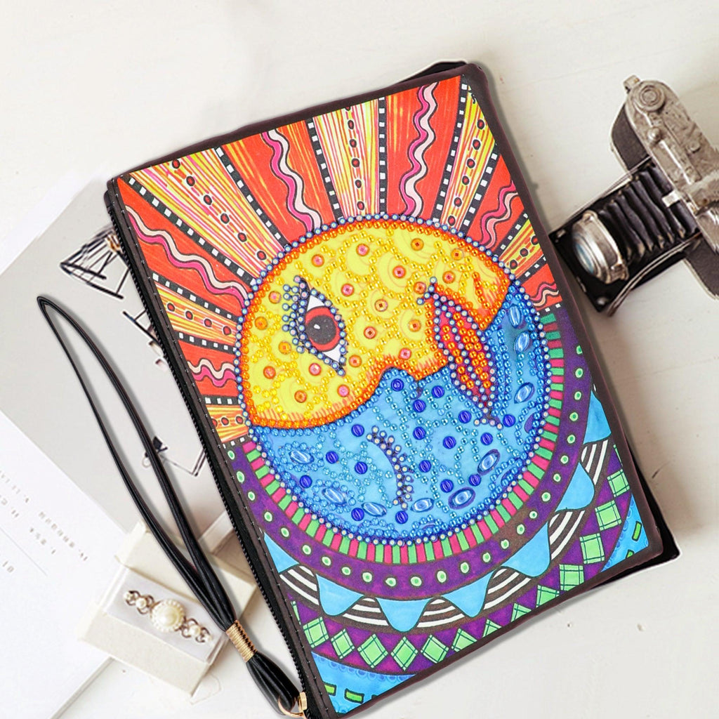 DIY Diamond Painting Bag | Sun Moon Combination - Hibah-Diamond painting art studio