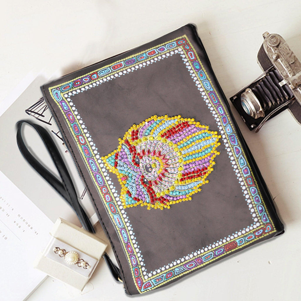 DIY Diamond Painting Bag | Wolf - Hibah-Diamond painting art studio