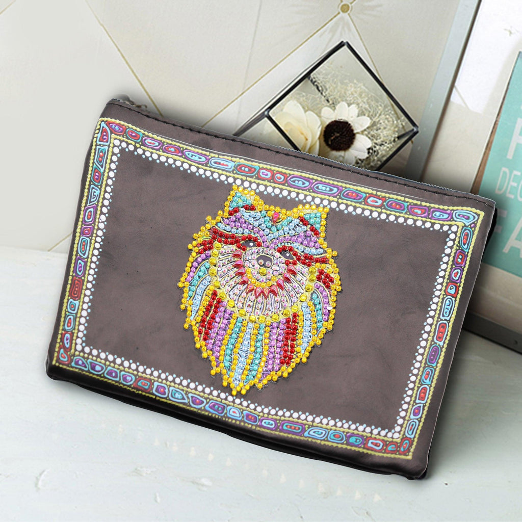 DIY Diamond Painting Bag | Wolf - Hibah-Diamond painting art studio