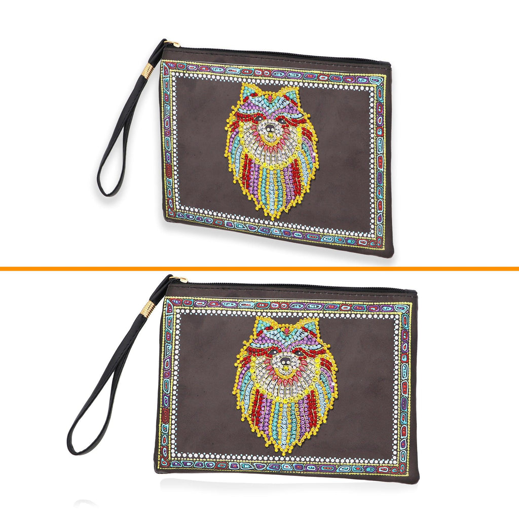 DIY Diamond Painting Bag | Wolf - Hibah-Diamond painting art studio