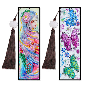 DIY Diamond Painting Bookmark | Butterfly and fairy - Hibah-Diamond painting art studio