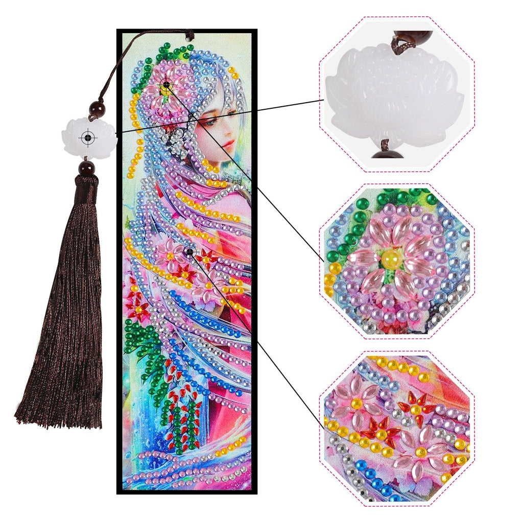 DIY Diamond Painting Bookmark | Butterfly and fairy - Hibah-Diamond painting art studio
