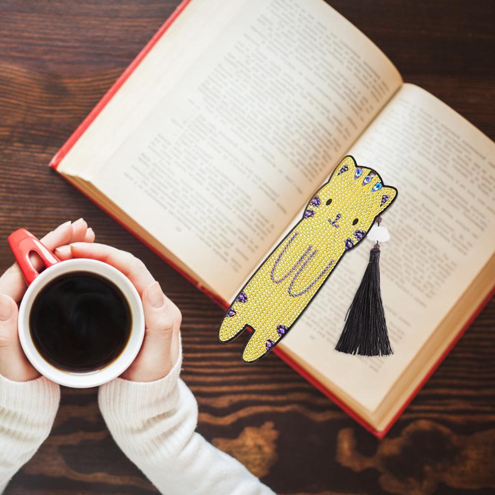 DIY Diamond Painting Bookmark | Cat - Hibah-Diamond painting art studio