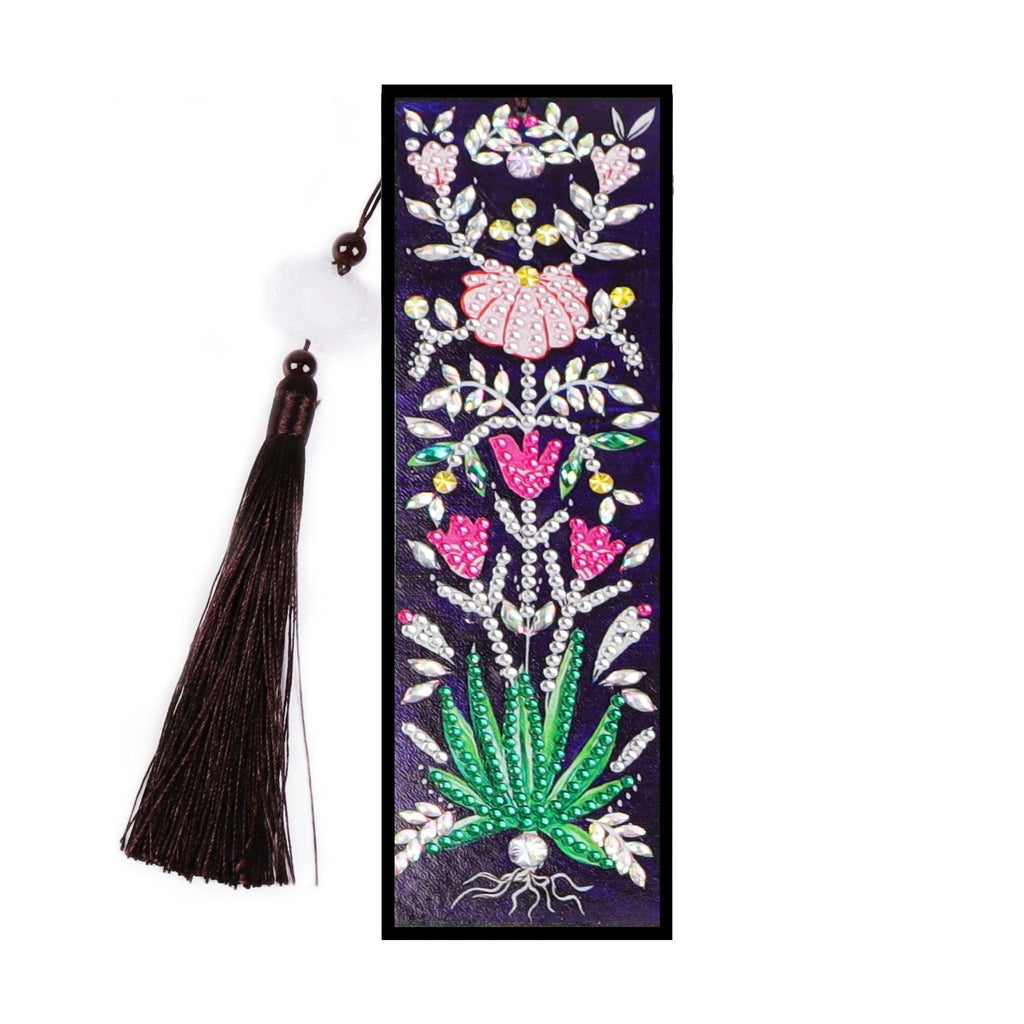 DIY Diamond Painting Bookmark | Flower - Hibah-Diamond painting art studio