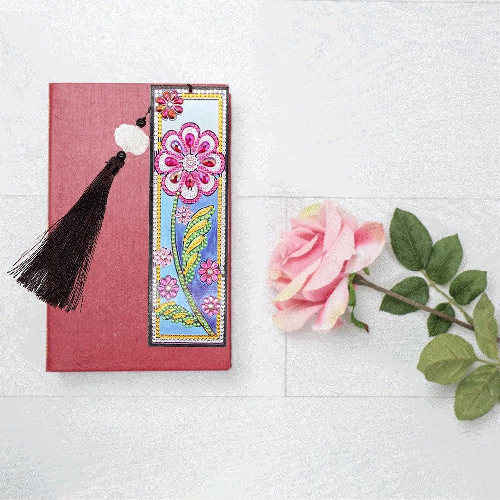 DIY Diamond Painting Bookmark | Flower - Hibah-Diamond painting art studio