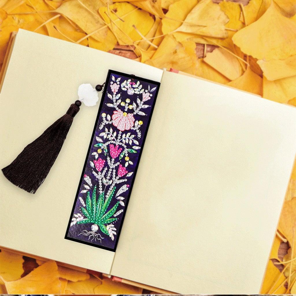 DIY Diamond Painting Bookmark | Flower - Hibah-Diamond painting art studio