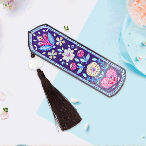 DIY Diamond Painting Bookmark | Flowers - Hibah-Diamond painting art studio