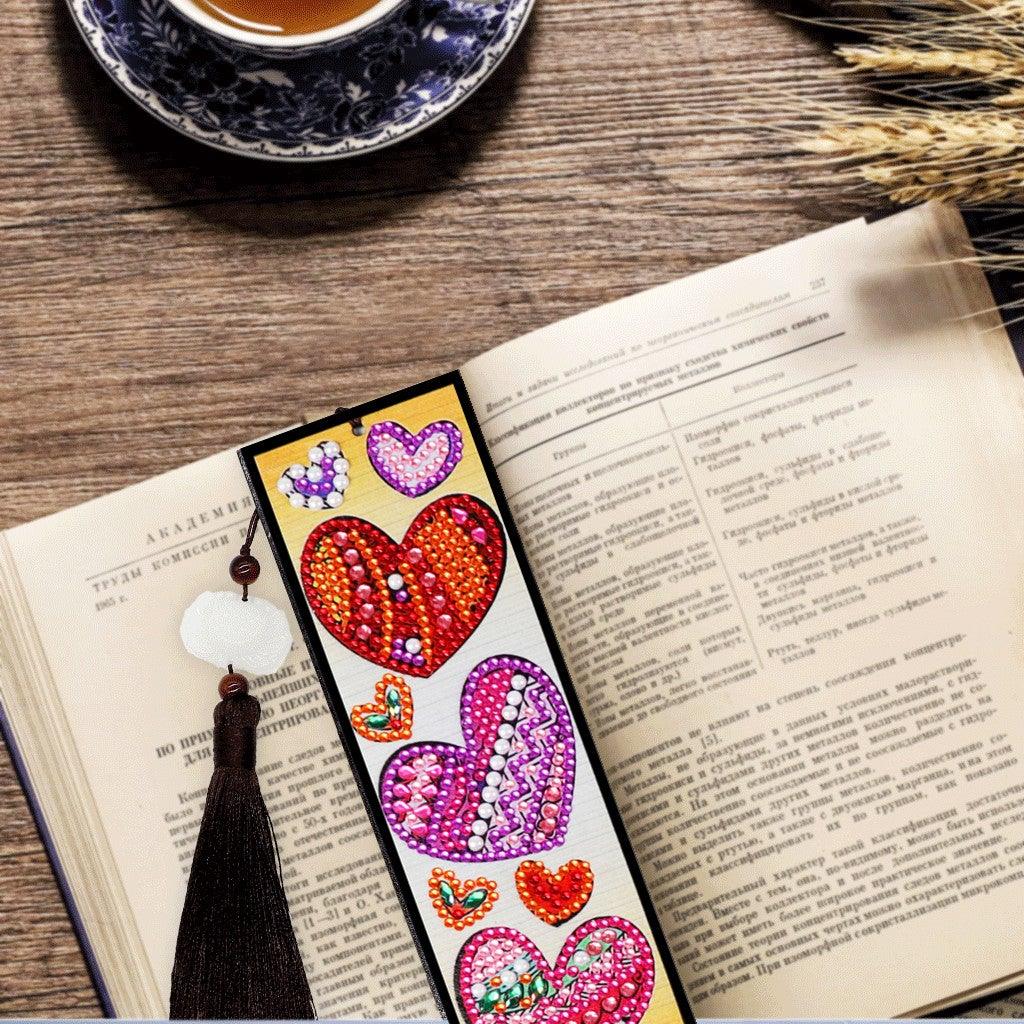 DIY Diamond Painting Bookmark | Heart - Hibah-Diamond painting art studio