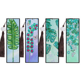 DIY Diamond Painting Bookmark | Leaves Combination Bookmark - Hibah-Diamond painting art studio