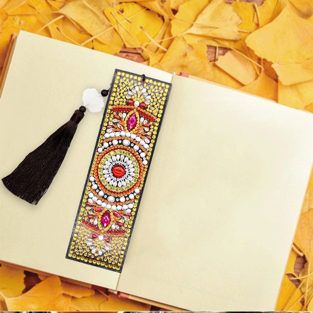 DIY Diamond Painting Bookmark | Mandala Flower - Hibah-Diamond painting art studio