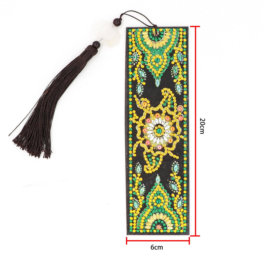 DIY Diamond Painting Bookmark | Mandala Flower - Hibah-Diamond painting art studio