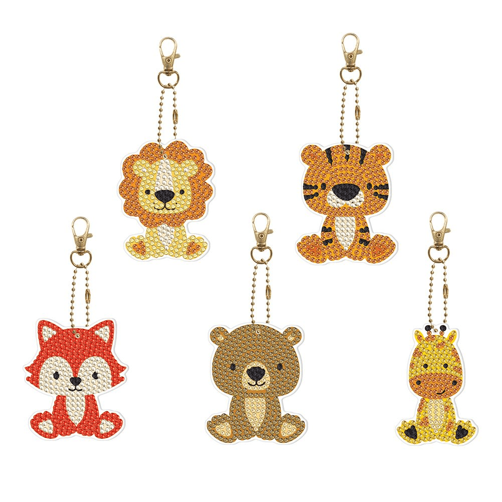 DIY Diamond Painting Keychain - animal