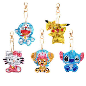 DIY Diamond Painting Keychain |Animation series keychain - Hibah-Diamond painting art studio