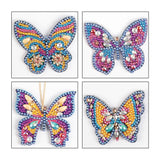 DIY Diamond Painting Keychain | Butterfly - Hibah-Diamond painting art studio
