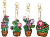 DIY Diamond Painting Keychain - Cactus keychain